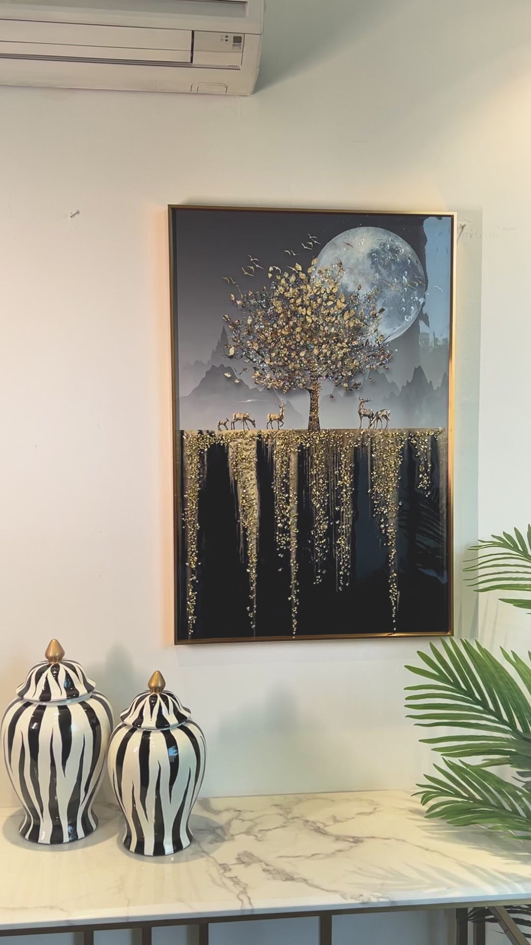 The Magical Tree Crystal Glass Nature Painting & Wall Decoration Items