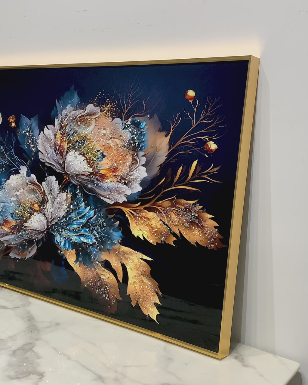 Blooming Impressions Crystal Glass Painting