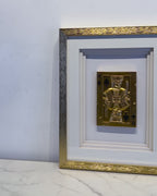 Golden King’s & Golden Queen’s Grace Shadow Box Wall Decoration Piece - Set of 2