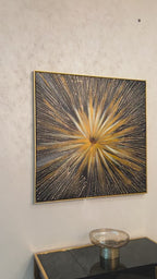 Energy Flux Creation Modern Wall Art (40 x 40 Inches)