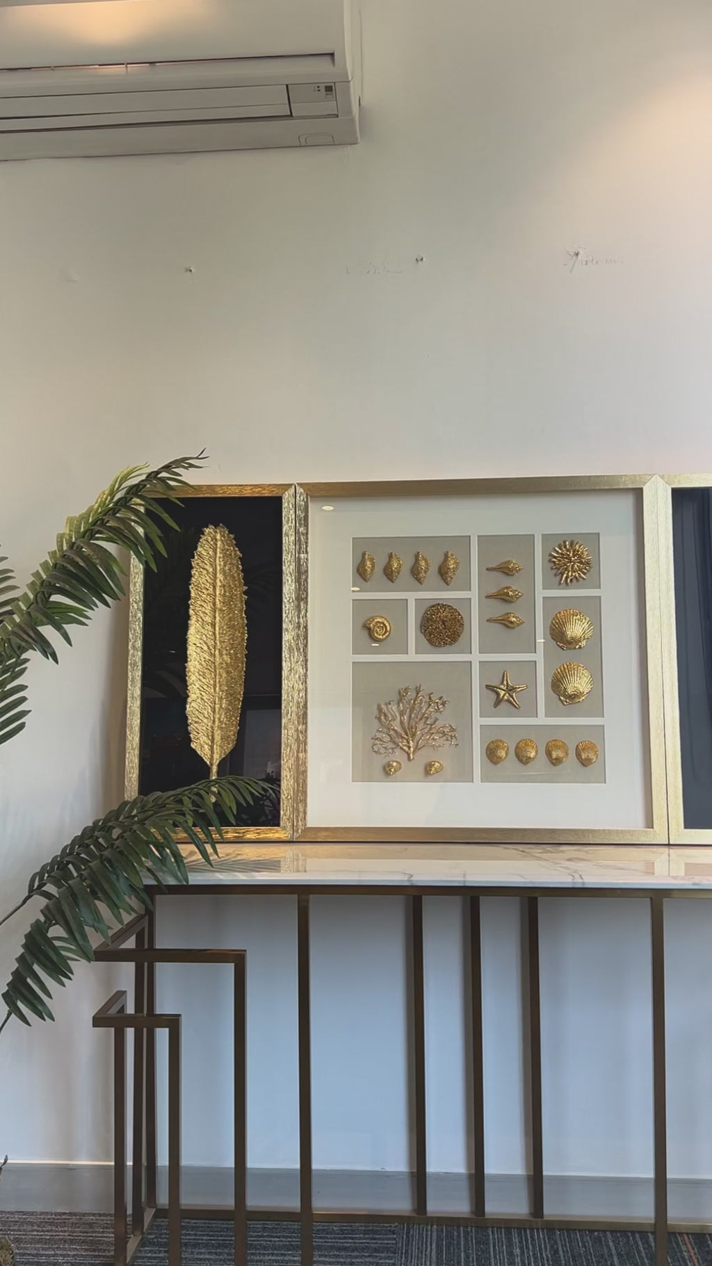 A Sea of Illusions & Golden Glittered Shadow Box Set of 3