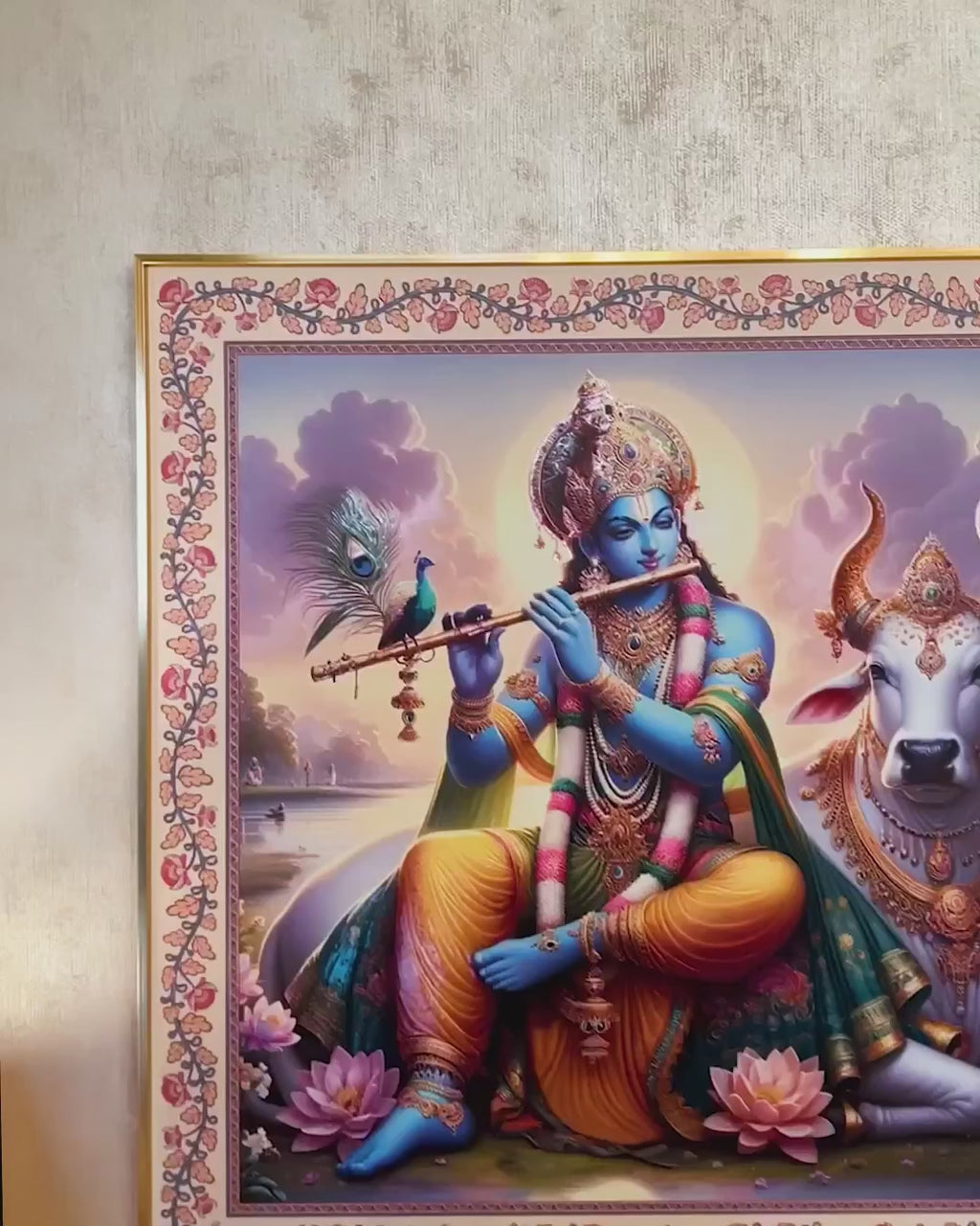 Vrindavan Bliss The Lord Krishna Painting For Home