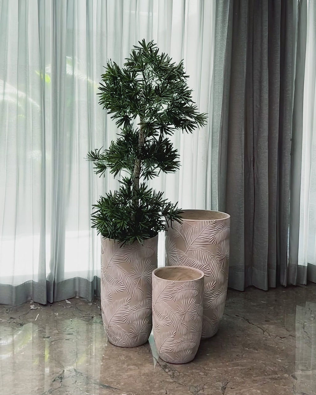Leaf Tropicana Indoor Planters For Home - Set of 2