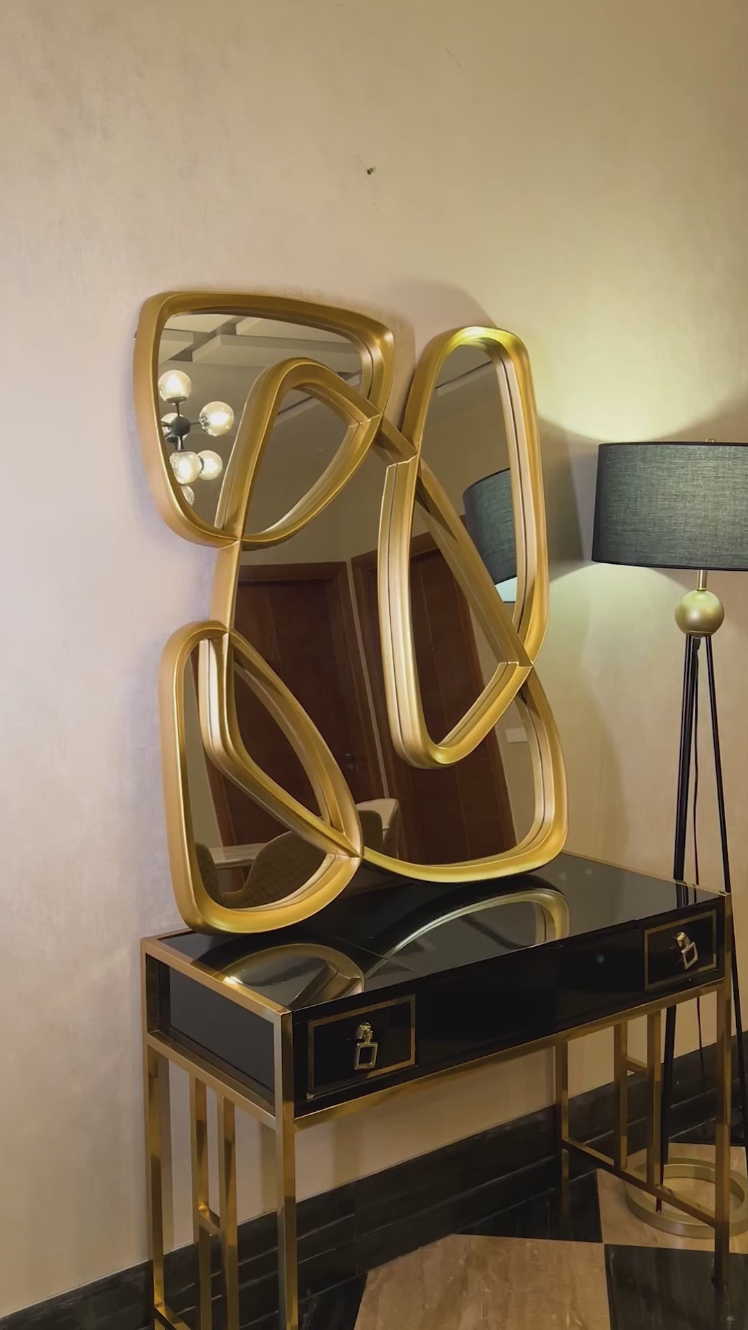 Infinity Loop Designer Wall Mirror For Home