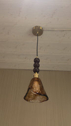 Rustic Flame Pendant Light For Living Room