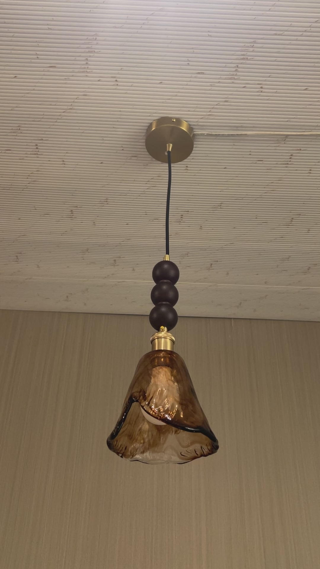 Rustic Flame Pendant Light For Living Room