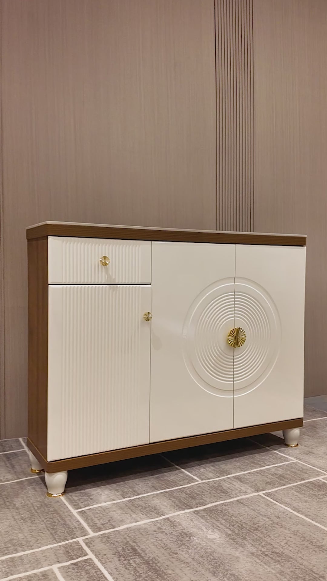 Viona Halo Storage Cabinet and Console Table For Home & Crockery Storage Cabinet / Crockery Unit
