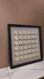 Abstract Grid Shadow Box for Wall Decoration & Wall Art