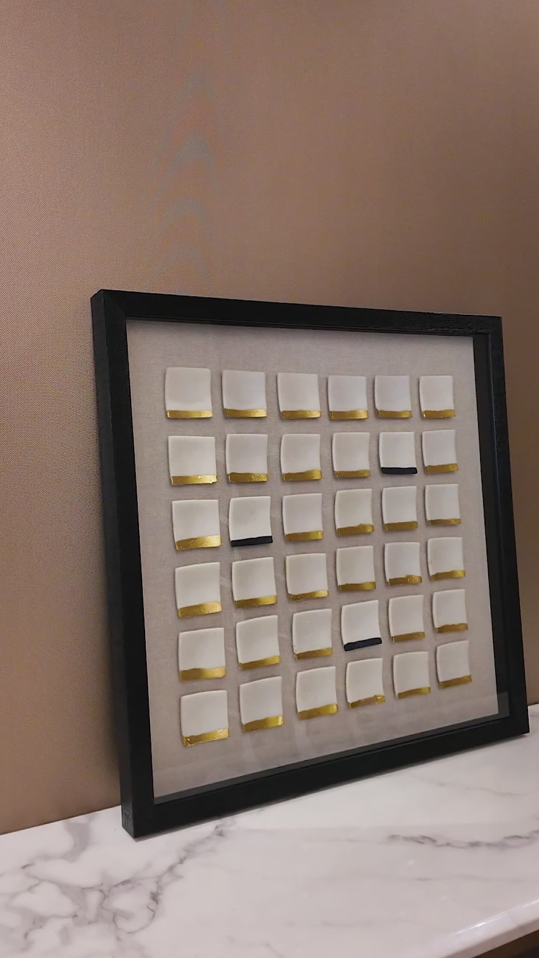 Abstract Grid Shadow Box for Wall Decoration & Wall Art