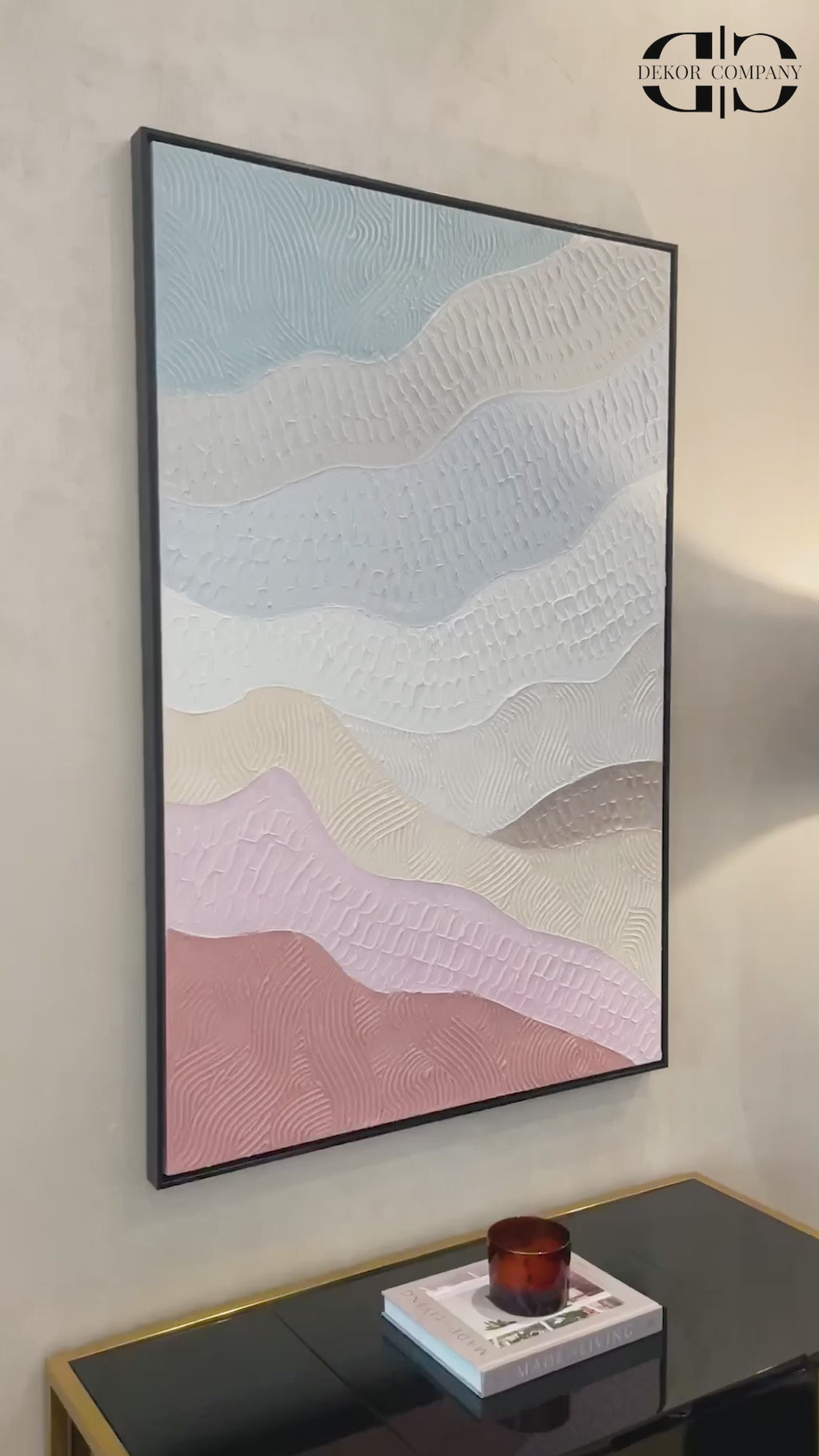 Waves of Expressio Wall Hand Paintings for Home ( 32 x 47 Inches ) (N)