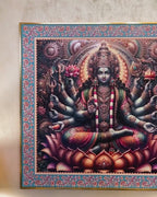 Radiance of Wealth The Goddess Laxmi Painting on Lotus for Home