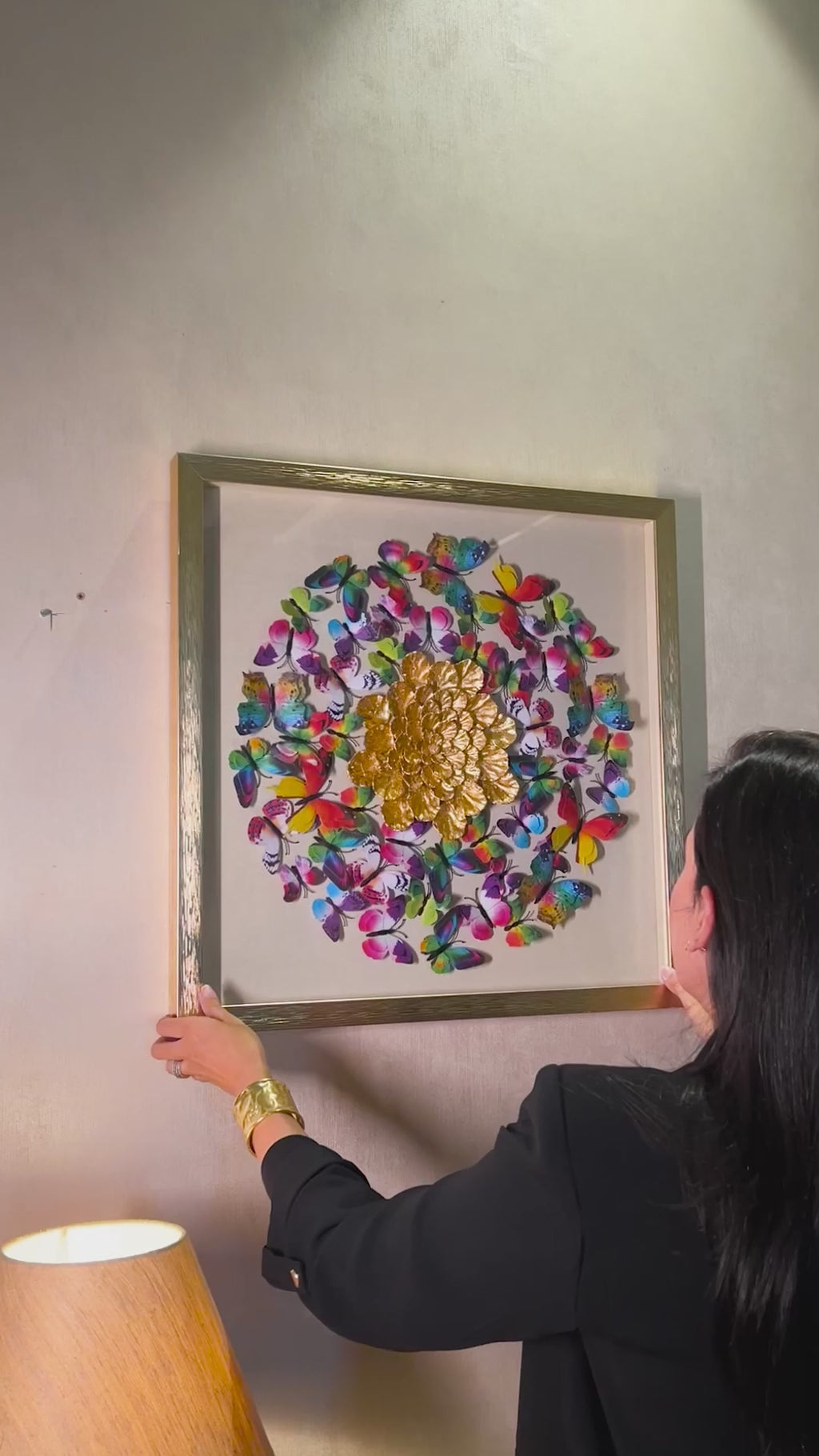 The Dance of Butterflies Shadow Box Wall Decoration Piece