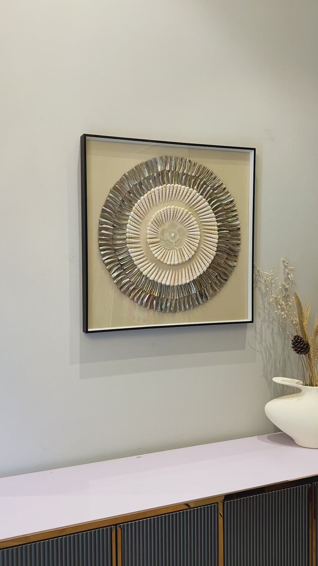Harmonious Bloom Wall Decor Shadow Box & Item for Home Decoration