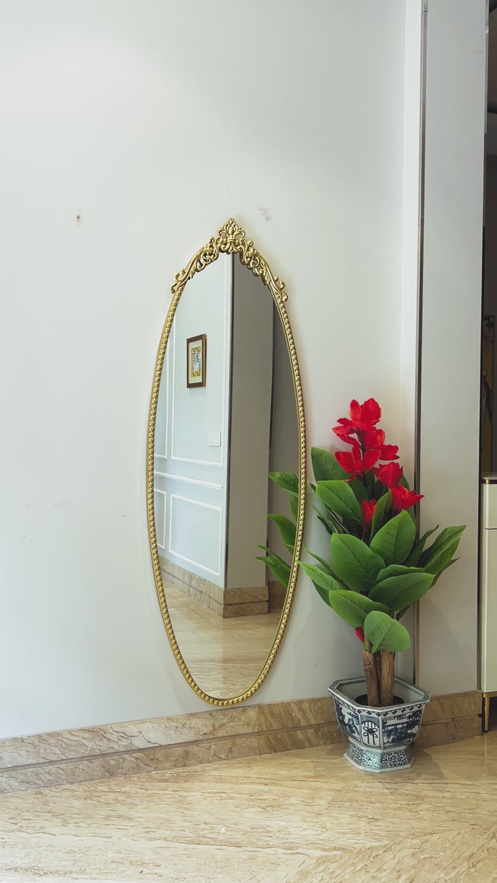 Elara Grand Arch Decorative Wall Mirror For Home