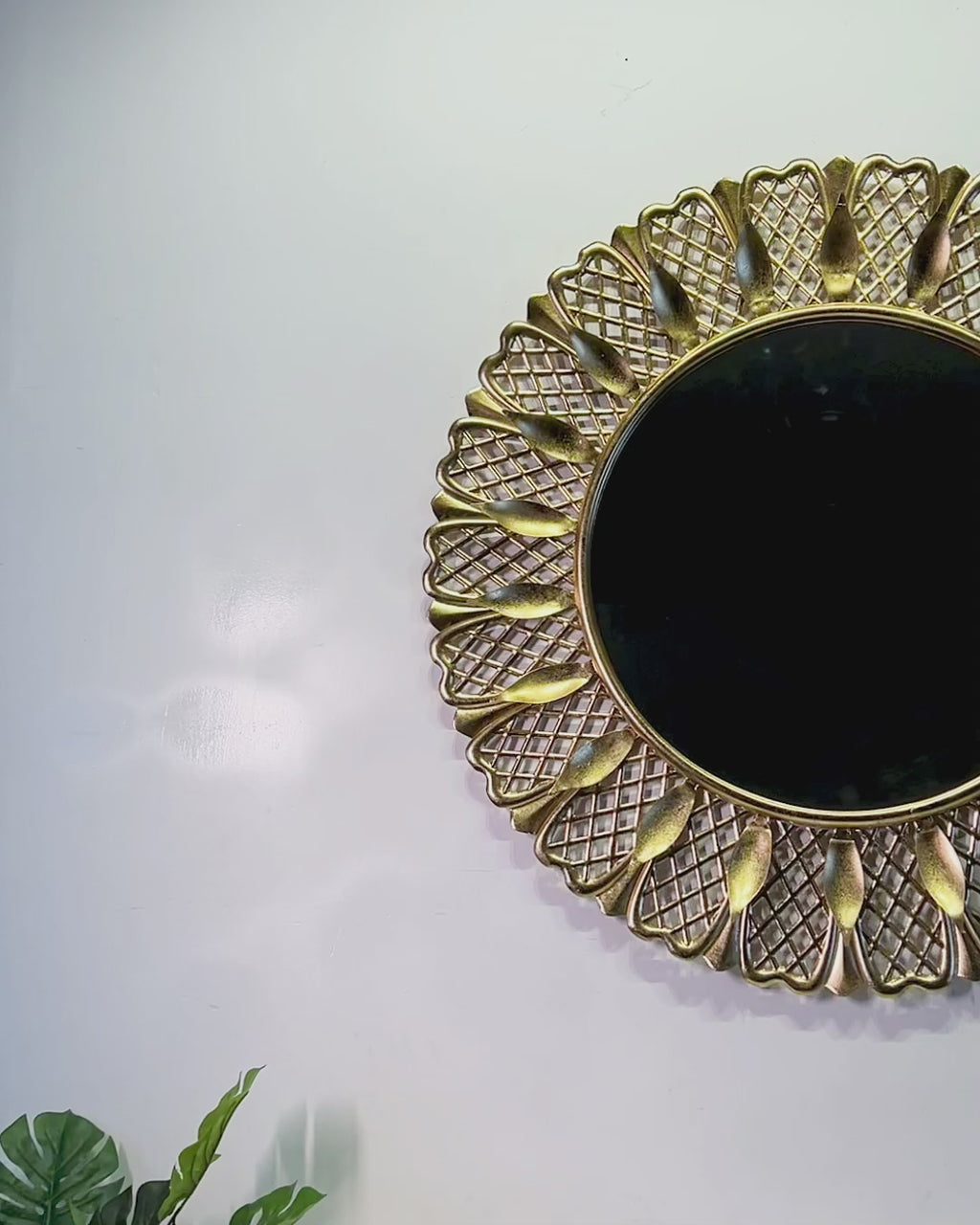 Lattice Bloom Designer Wall Mirror