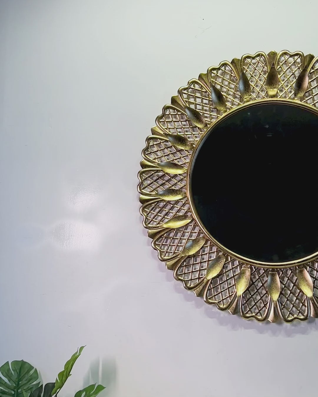 Lattice Bloom Designer Wall Mirror