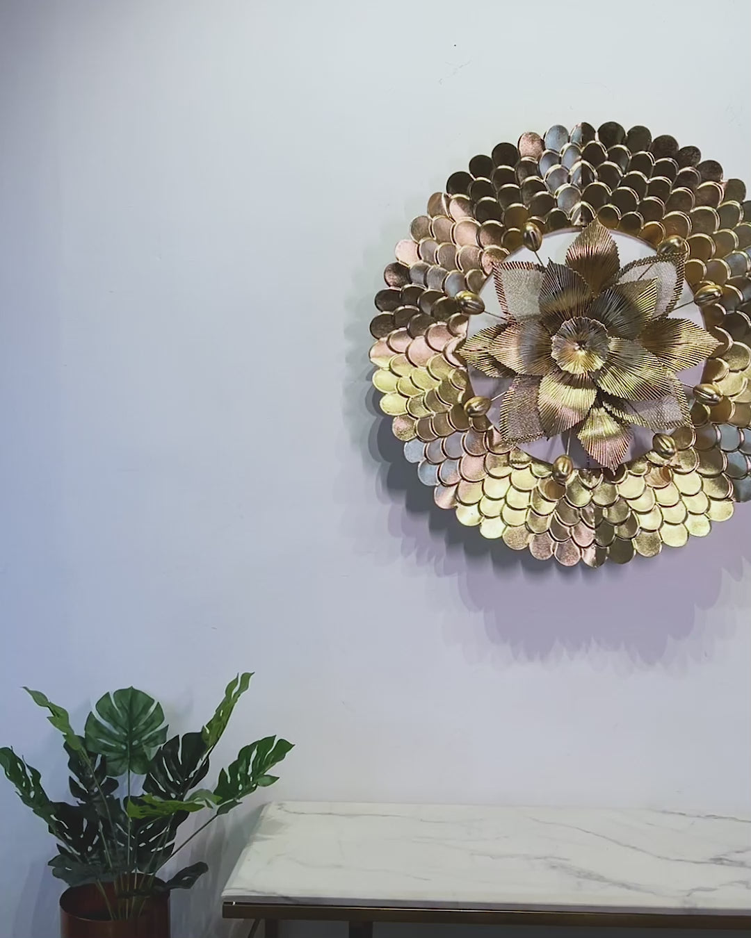 Solar Elegance Metal Art Wall Decoration