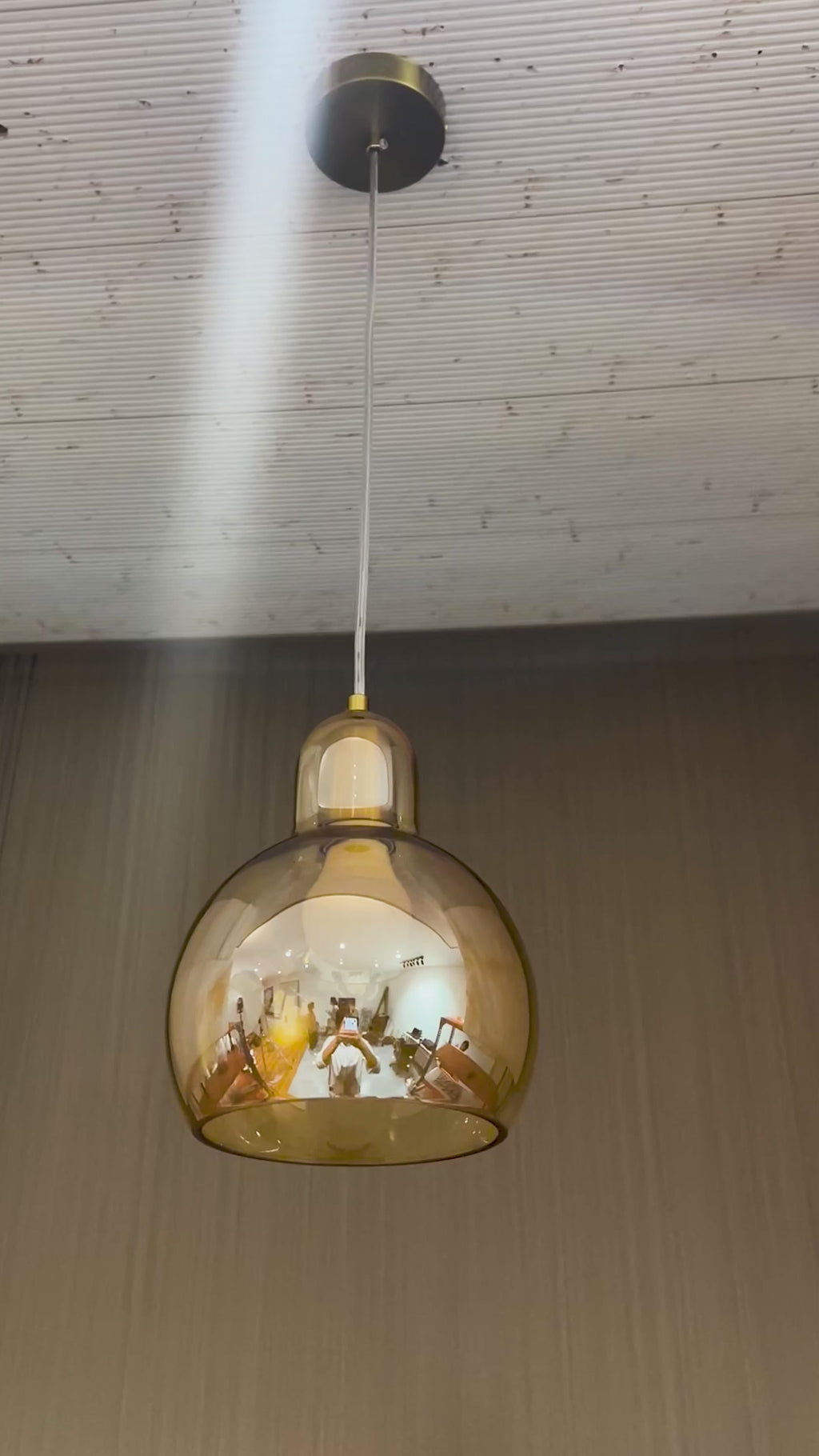 Lumera Globe Pendant Light For Living Room & Home Decoration item - Amber