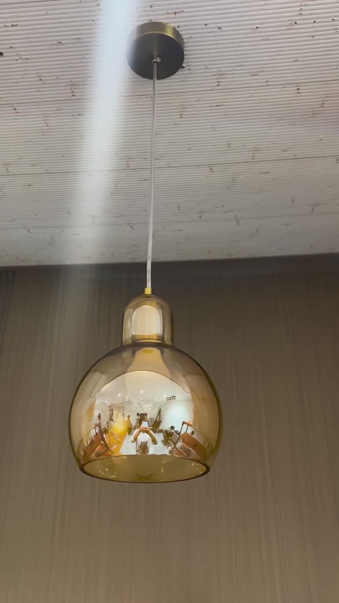 Lumera Globe Pendant Light For Living Room & Home Decoration item - Amber