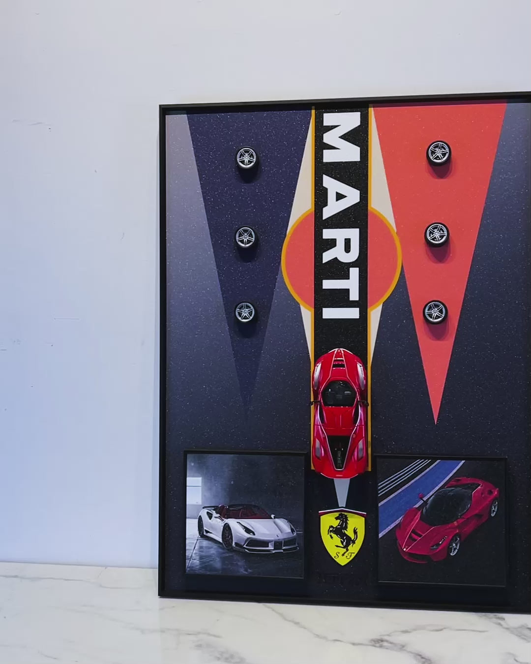Ferrari Fantasy Pop Art Shadow Box