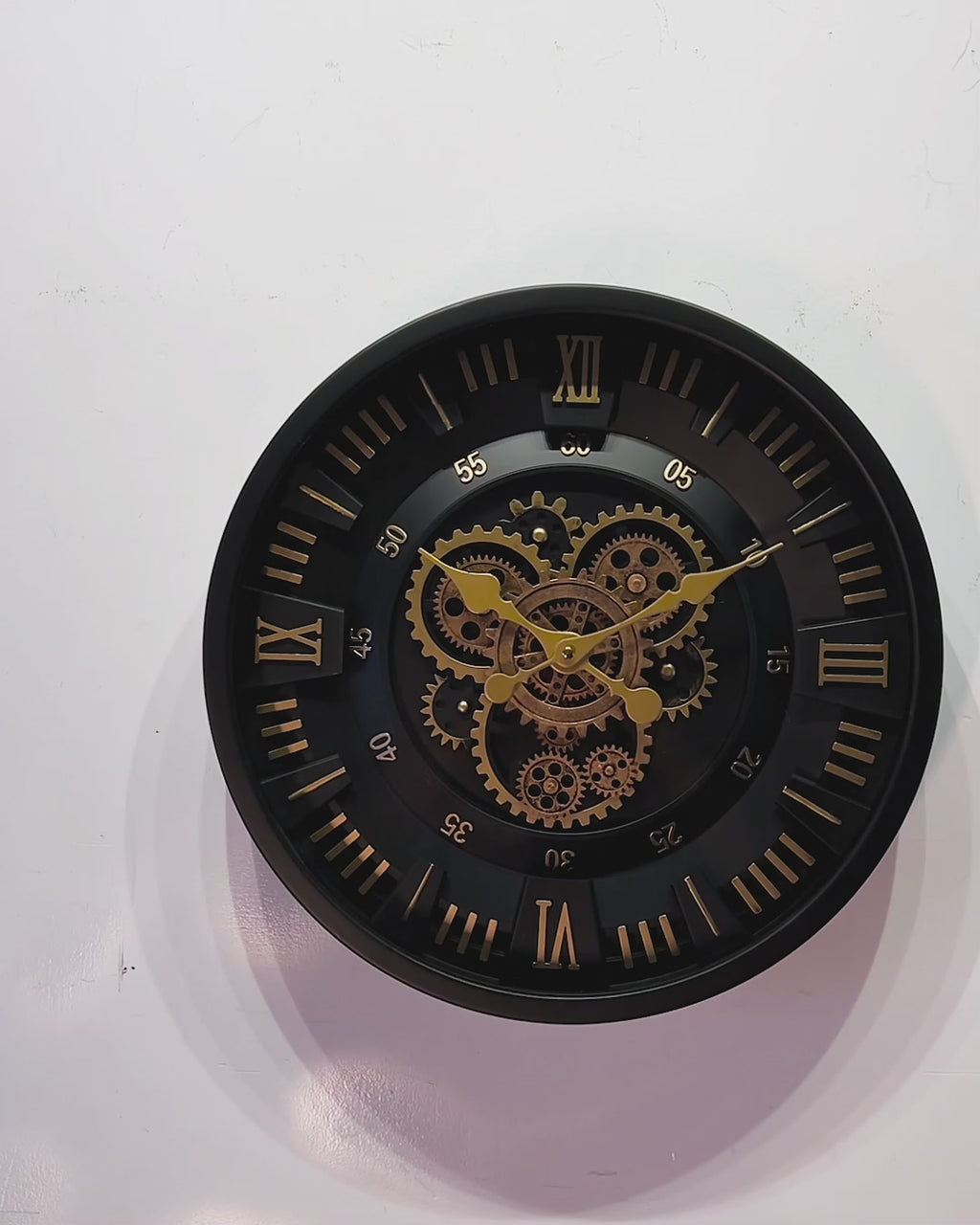 Heaven Hour Designer Wall clock For Living Room With Moving Gear Mechanism Buy Wall Clock Online (Steel Body)