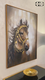 Wild Beauty 100% Hand Wall Painting for Home For Wall Decoration at Home (48 x 36 Inches)