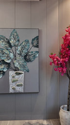 Nature’s Poetry 100% Hand Wall Painting For Home (outer Floater Frame ) (47 x 35.5 Inches)