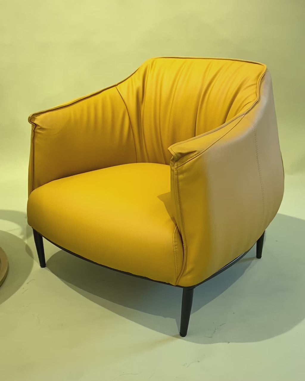 Aureate Accents Lounge Chair - Yellow
