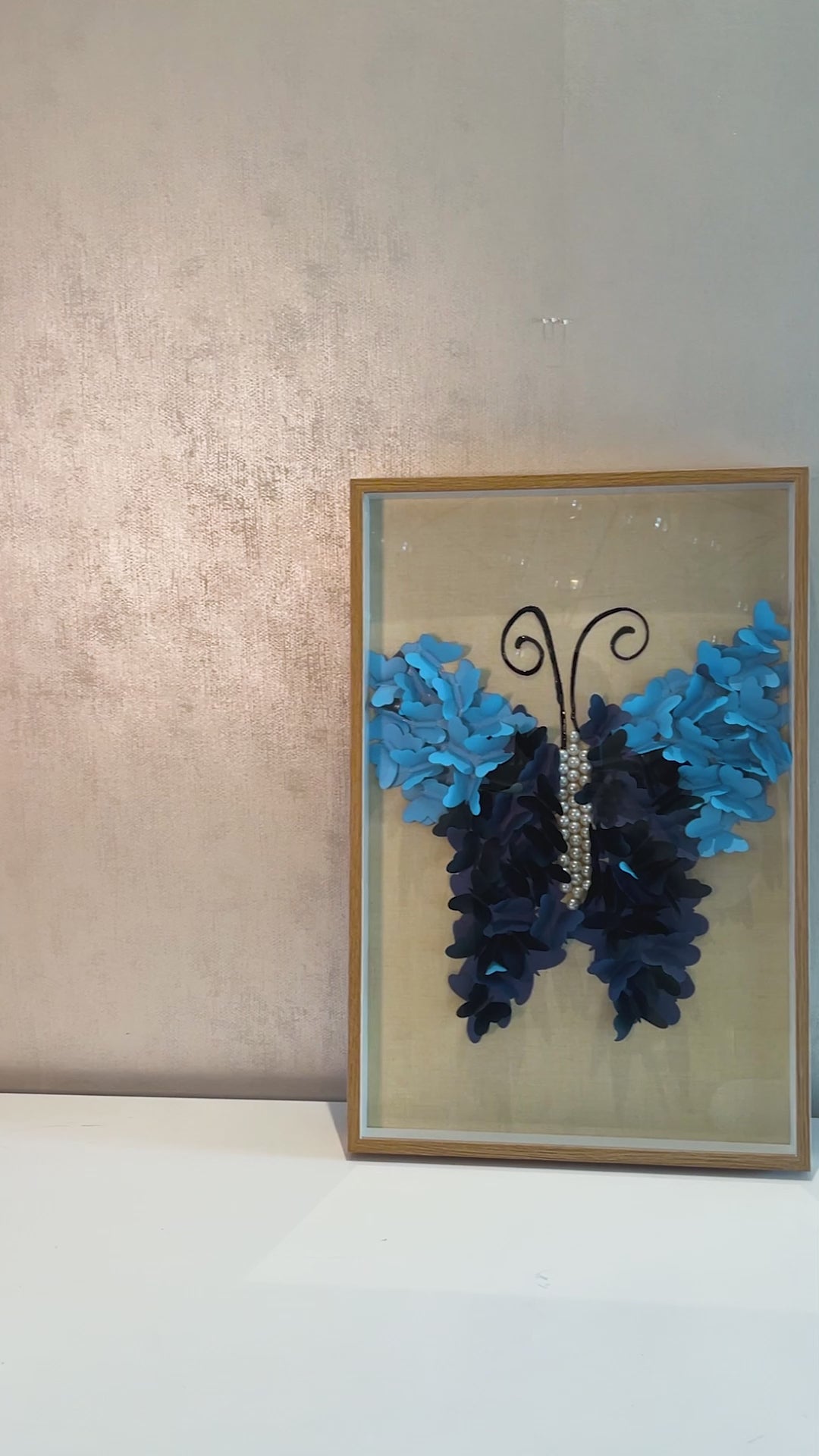 Oceanic Butterfly Shadow Box and Wall decoration item