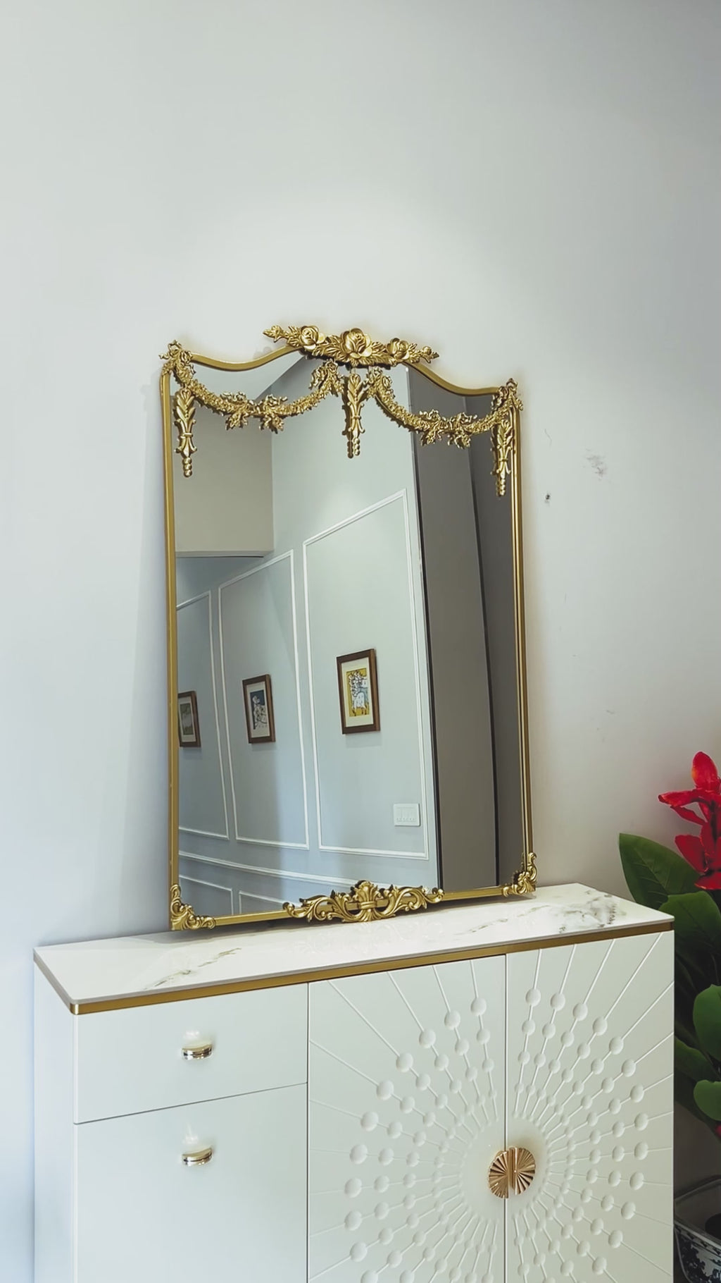 Versailles Bloom Wall Mirror For Home