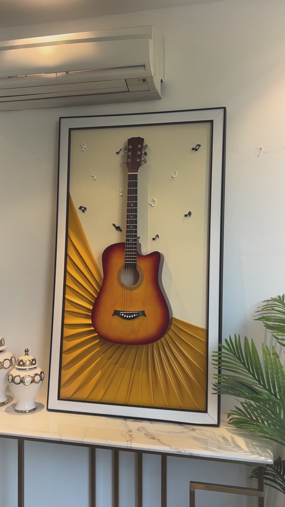 Guitar Melody Pop Art Shadow Box Wall Decoration Piece
