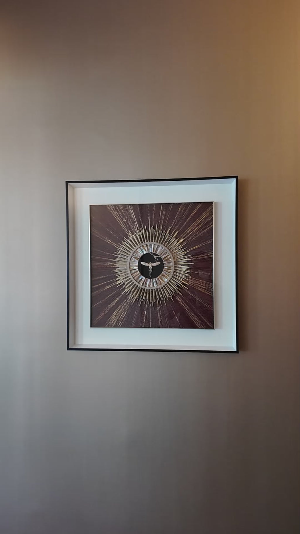 Solaris Dragonfly  Shadow Box for Wall Decoration & Wall Art