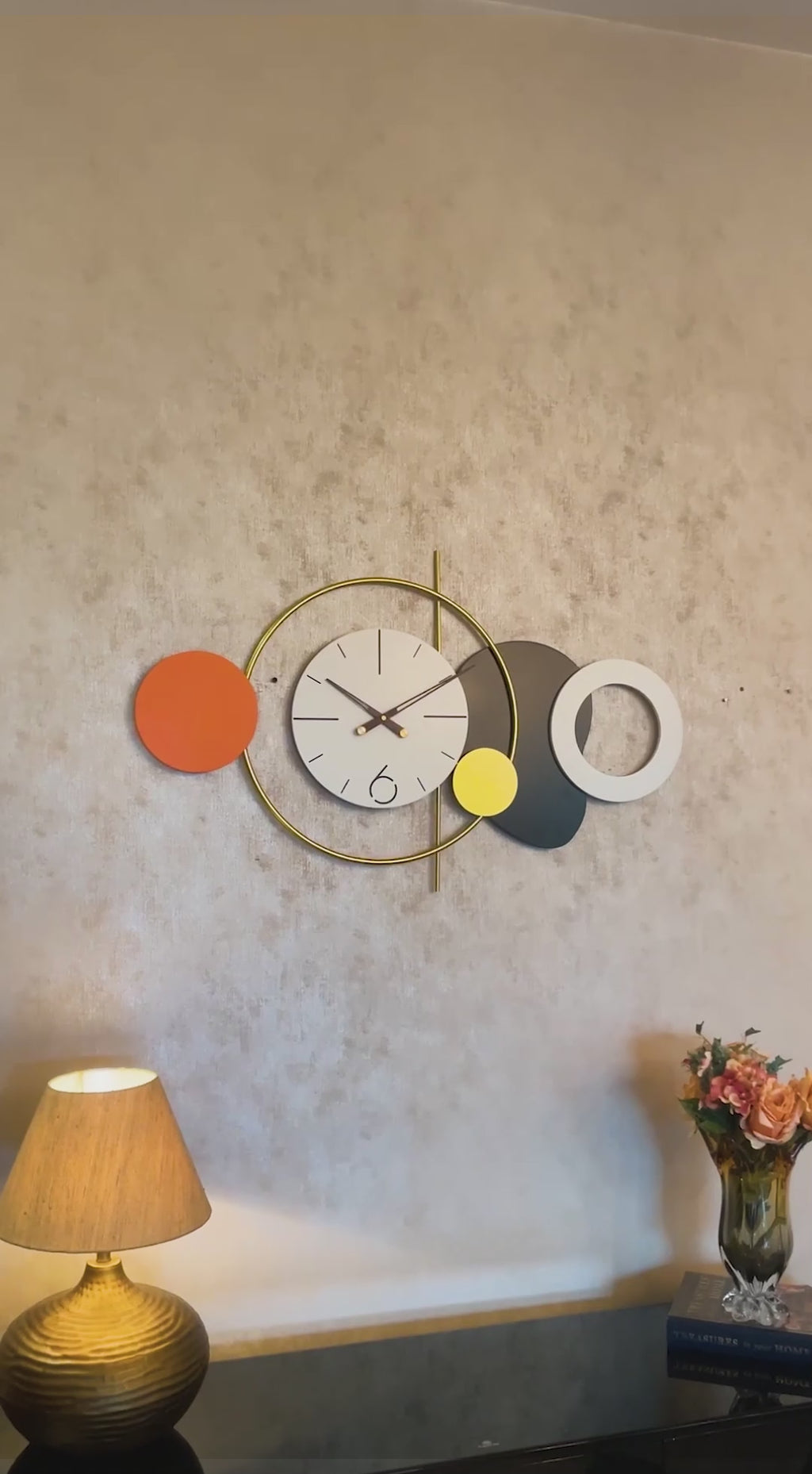 Dazzling Crescendo Metal Wall Clock Buy Wall Clock Online