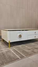 Elite Haven Wooden Coffee Table With Drawers for Home and Item for Home Decoration