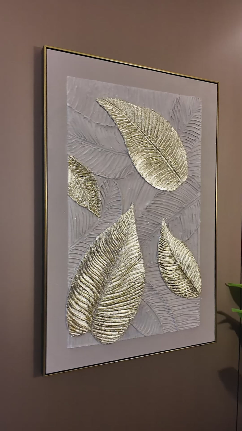 Tropical Grace Hand painting for Home & Wall Decoration Item (With Outer Floater Frame) (47x31.5 Inches)