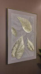 Tropical Grace Hand painting for Home & Wall Decoration Item (With Outer Floater Frame) (47x31.5 Inches)
