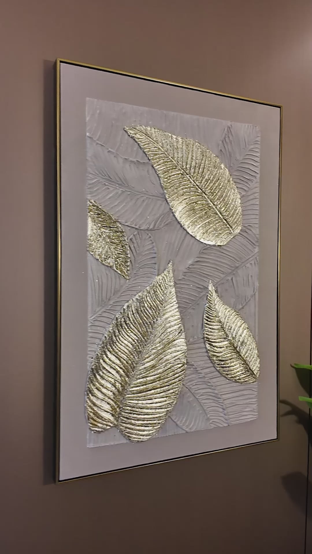Tropical Grace Hand painting for Home & Wall Decoration Item (With Outer Floater Frame) (47x31.5 Inches)