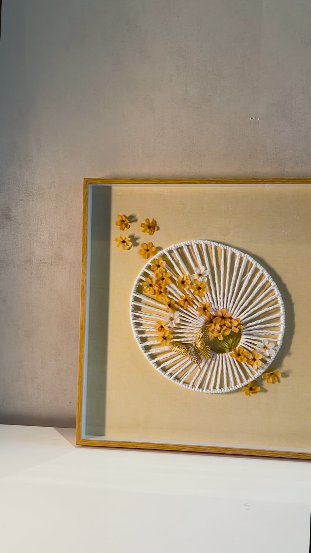 Butterfly Garden Shadow Box and Wall decoration item