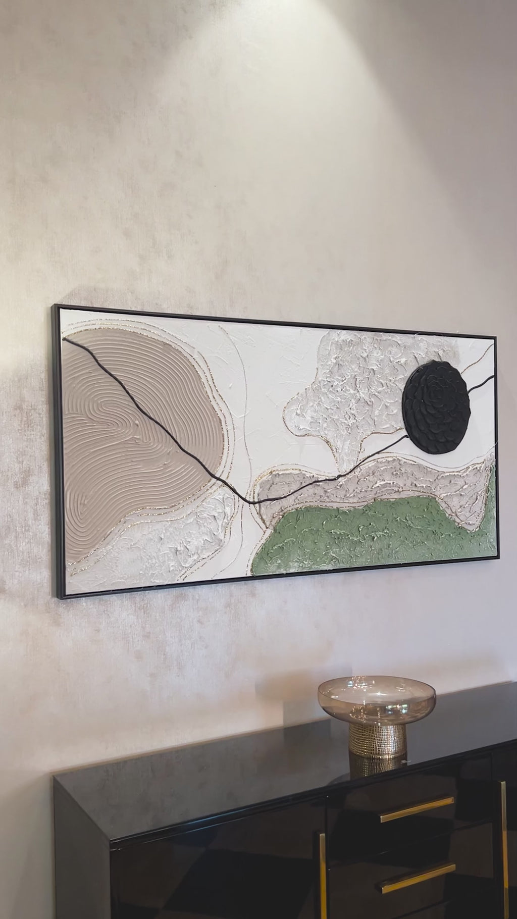 Whispers of Earth Modern Wall Art ( 55 x 28 Inches )