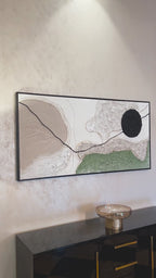 Whispers of Earth Modern Wall Art ( 55 x 28 Inches )