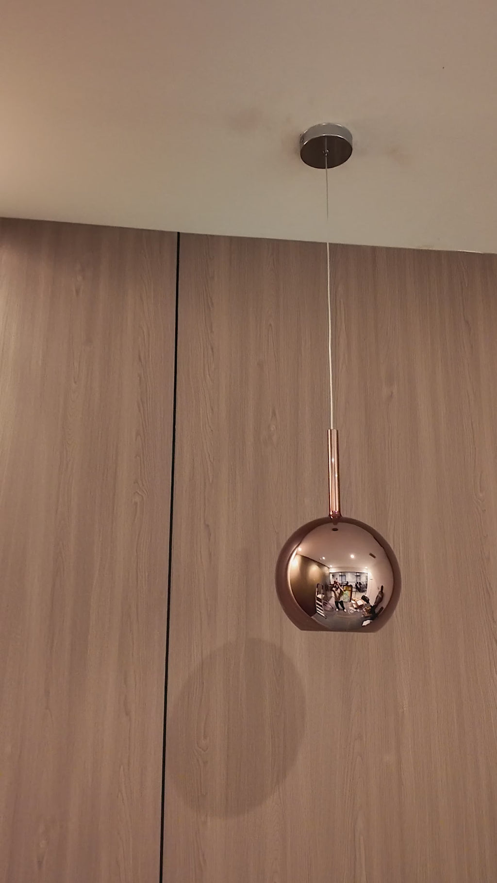 Rose Gold Orb Ceiling Light For Living Room & Home Decoration item