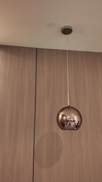 Rose Gold Orb Ceiling Light For Living Room & Home Decoration item
