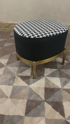 The Scottish Plaid Ottoman (Stainless Steel)