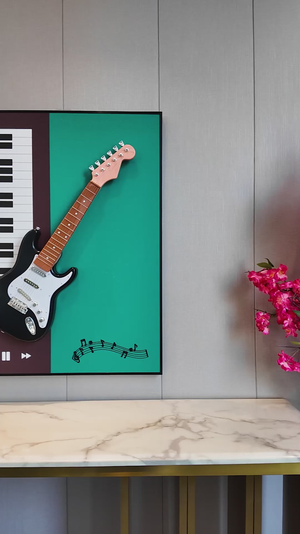 The Music Studio Pop Art Shadow Box & Wall Decoration Item