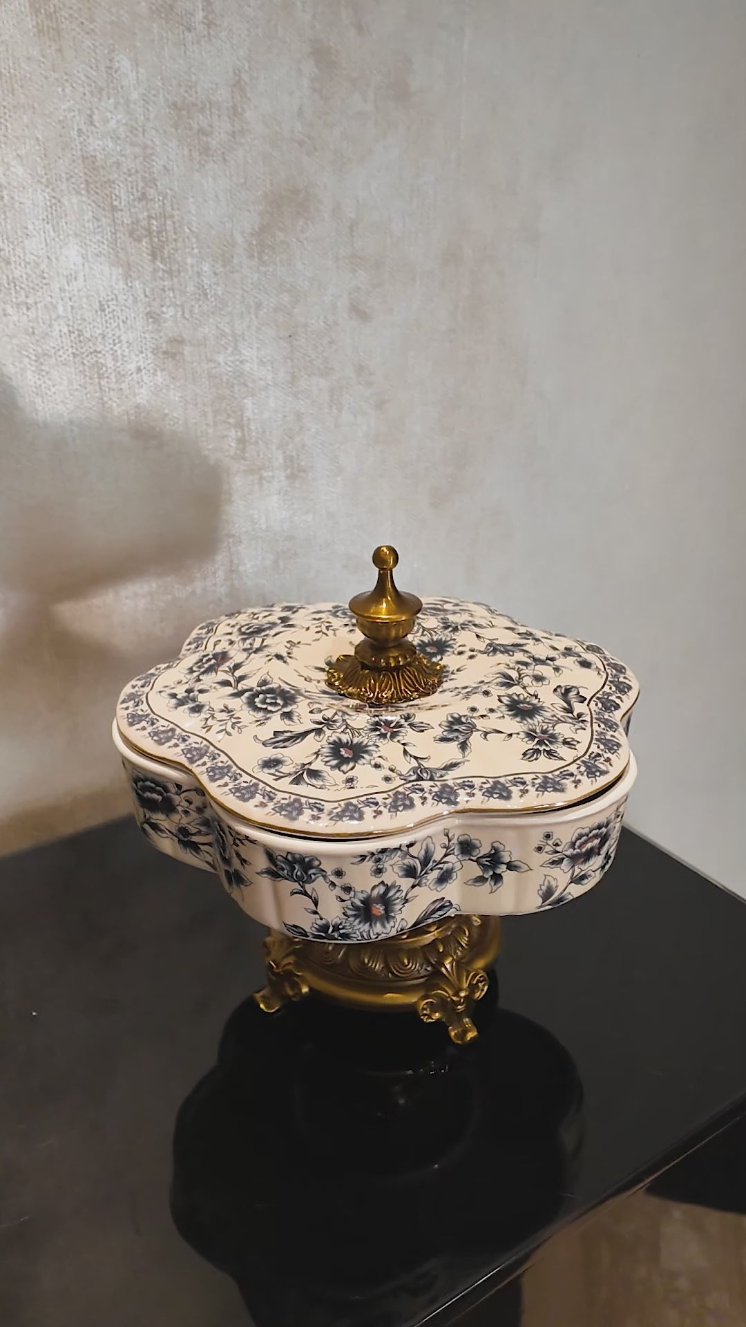 Celestial Cosmos Showpiece for Living Room - Blue (Blue Pottery)