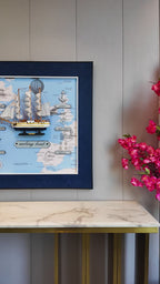 Sailing Odyssey Shadow Box and Wall decoration item