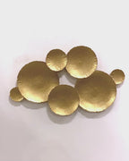 The Golden Asteroid NICKEL Plated Metallic Wall Art Panel