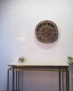 Whispering Wheel Luxury Designer Watches Wall clocks for the Home With Moving Gear Mechanism Buy Wall Clock Online (Steel Body)
