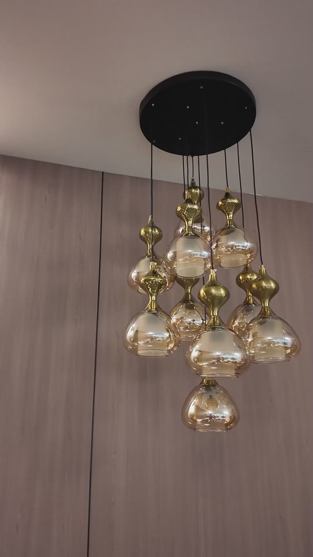 The Seranova Pendent light for Home & Item for Home Decoration ( Amber )