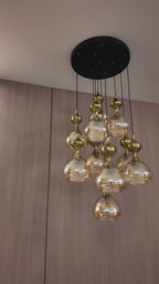 The Seranova Pendent light for Home & Item for Home Decoration ( Amber )